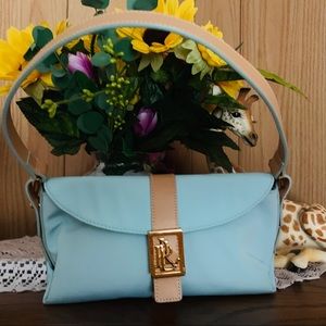 ✨HP✨ Lauren Ralph Lauren paled Turquoise Purse